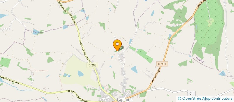 localisation de l'entreprise GFA DE BARTHE  LAPLUME