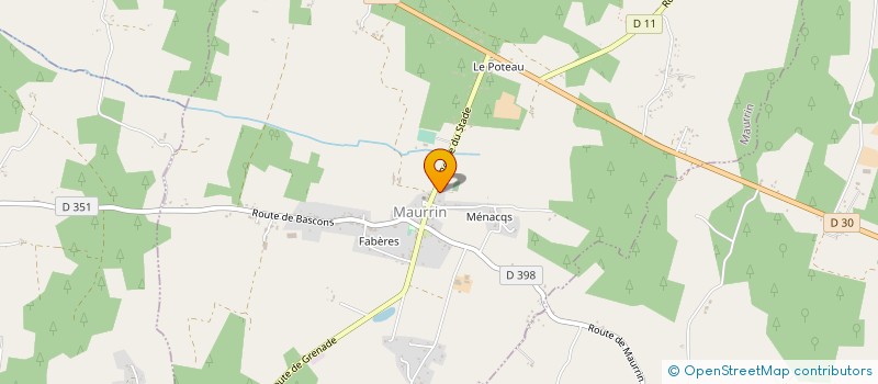 localisation de l'entreprise GFA DE BASTORRE  GRENADE SUR L'ADOUR