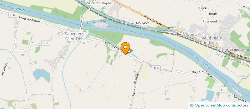 localisation de l'entreprise GFA DE BAUDROUARD  SAUVETERRE-SAINT-DENIS