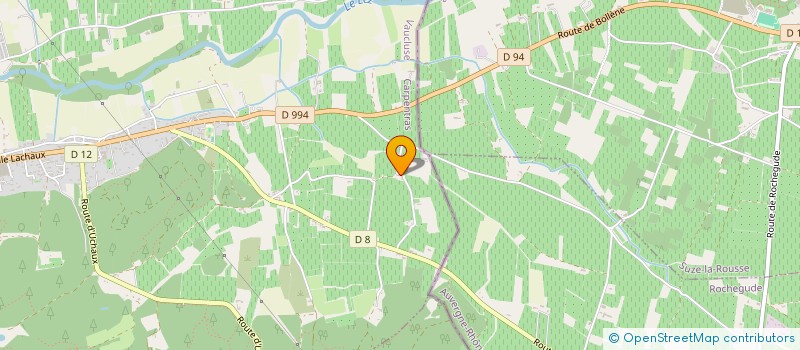 localisation de l'entreprise GFA DE BAUZON  BOLLENE