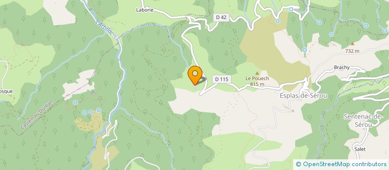 localisation de l'entreprise GFA DE BAYCHENAT à ESPLAS-DE-SEROU