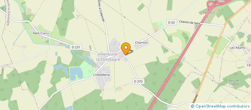 localisation de l'entreprise GFA DE BEAUFRENE  VILLENEUVE-LA-DONDAGRE