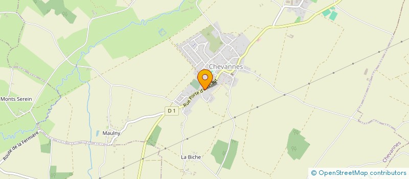 localisation de l'entreprise GFA DE BEAULIEU à CHEVANNES