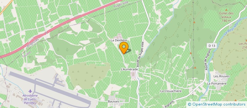 localisation de l'entreprise GFA DE BEAUVAIS  PIERREFEU-DU-VAR