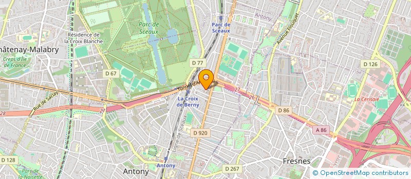 localisation de l'entreprise GFA DE BECHEVILLE à ANTONY