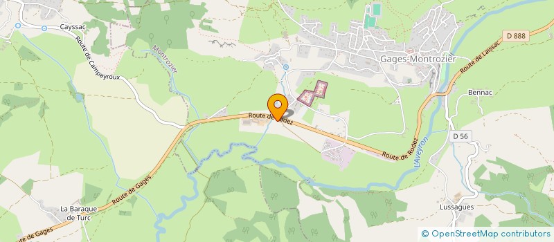 localisation de l'entreprise GFA DE BEDELLE  MONTROZIER