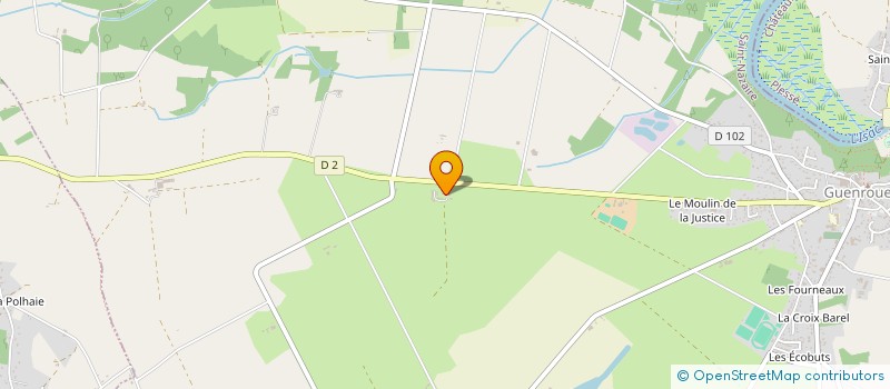 localisation de l'entreprise GFA DE BELLE FONTAINE  GUENROUET