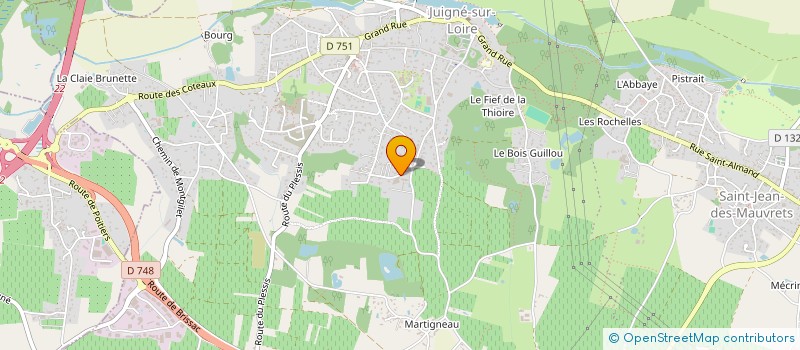 localisation de l'entreprise GFA DE BELLE ILE EN LOIRE  LES GARENNES SUR LOIRE