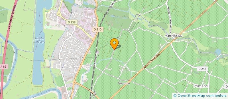 localisation de l'entreprise GFA DE BELLEGRAVE  POMEROL