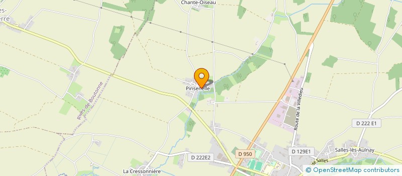 localisation de l'entreprise GFA DE BELLEVUE à LA VILLEDIEU