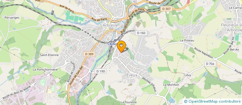 localisation de l'entreprise GFA DE BELLEVUE  BULLY