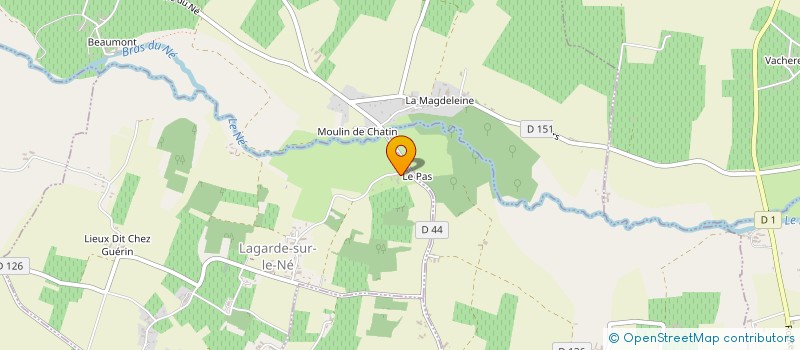 localisation de l'entreprise GFA DE BERTHON à LAGARDE-SUR-LE-NE