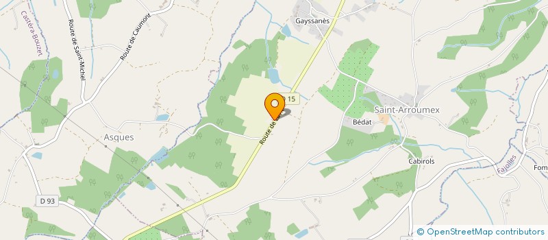 localisation de l'entreprise GFA DE BLANCHOU  SAINT-ARROUMEX