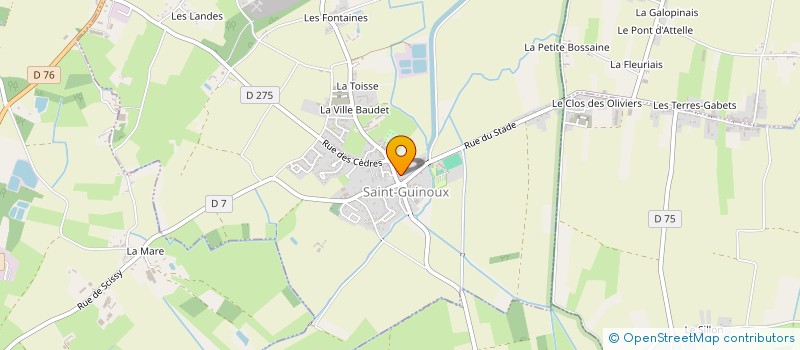 localisation de l'entreprise GFA DE BLESSIN  SAINT-GUINOUX