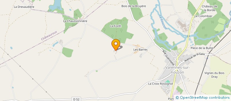 localisation de l'entreprise GFA DE BOIS GILLIERS à VAL-FOUZON