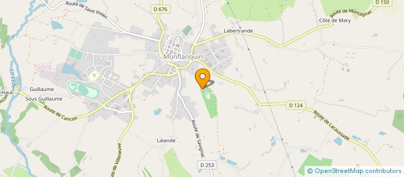 localisation de l'entreprise GFA DE BOIS JOLI  MONFLANQUIN