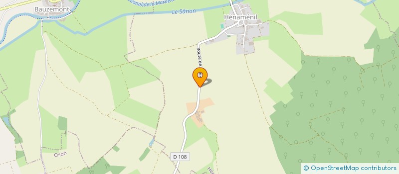 localisation de l'entreprise GFA DE BONNEVAL  HENAMENIL