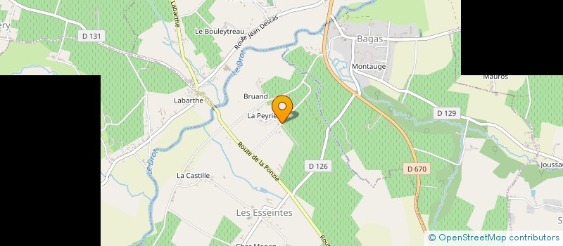 localisation de l'entreprise GFA DE BONSOL  LES ESSEINTES