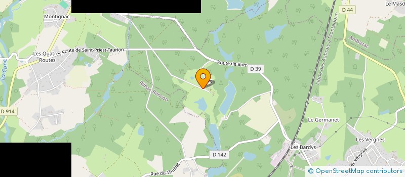 localisation de l'entreprise GFA DE BORT  SAINT-PRIEST-TAURION