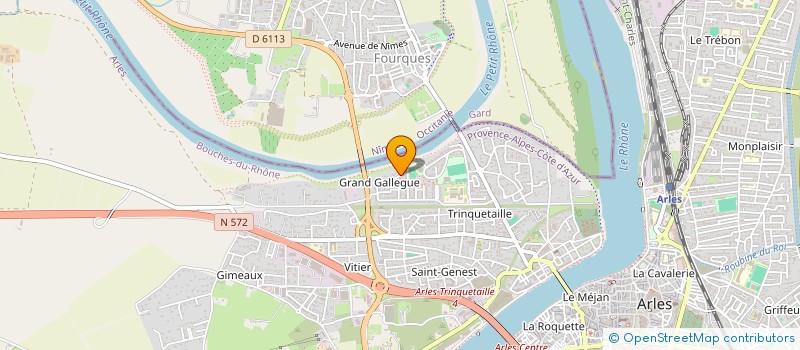 localisation de l'entreprise GFA DE BOURDET à ARLES
