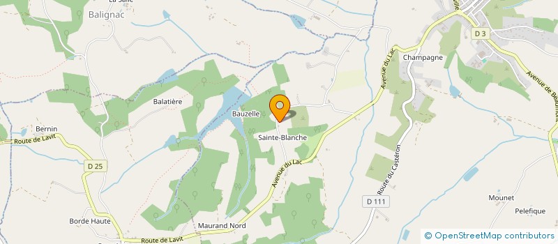 localisation de l'entreprise GFA DE BOURGEAT  LAVIT