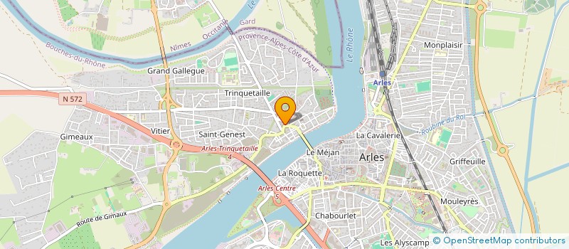 localisation de l'entreprise GFA DE BOURGOGNE à ARLES