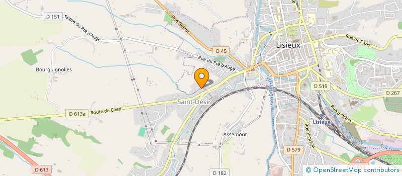 localisation de l'entreprise GFA DE BOURGUIGNOLLES  SAINT-DESIR