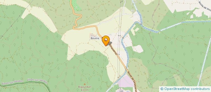 localisation de l'entreprise GFA DE BOUTRE  VINON-SUR-VERDON