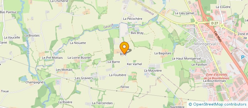 localisation de l'entreprise GFA DE BRAY  LA MEZIERE