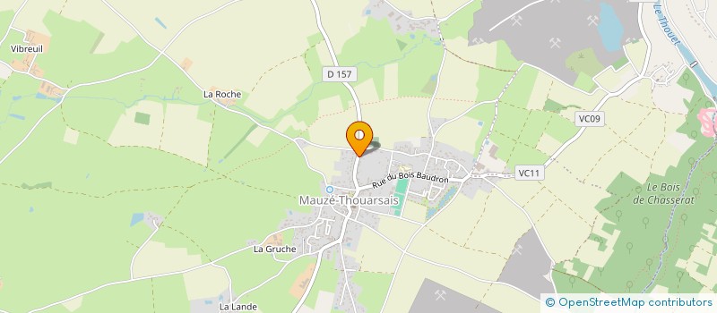 localisation de l'entreprise GFA DE BRECHOUX  THOUARS