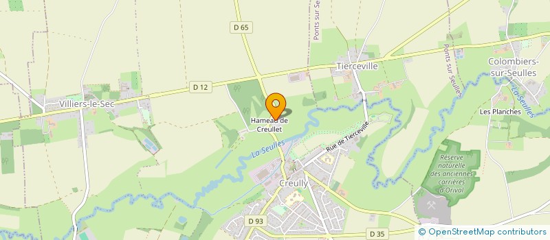 localisation de l'entreprise GFA DE BRECY CHATEAU  CREULLY SUR SEULLES