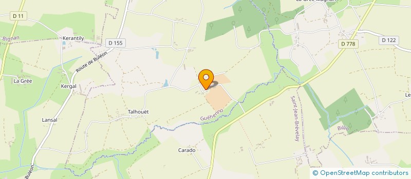 localisation de l'entreprise GFA DE BREMELIN  GUEHENNO