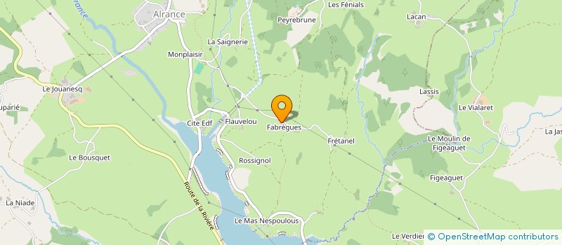 localisation de l'entreprise GFA DE BRENGUES  LE TRUEL