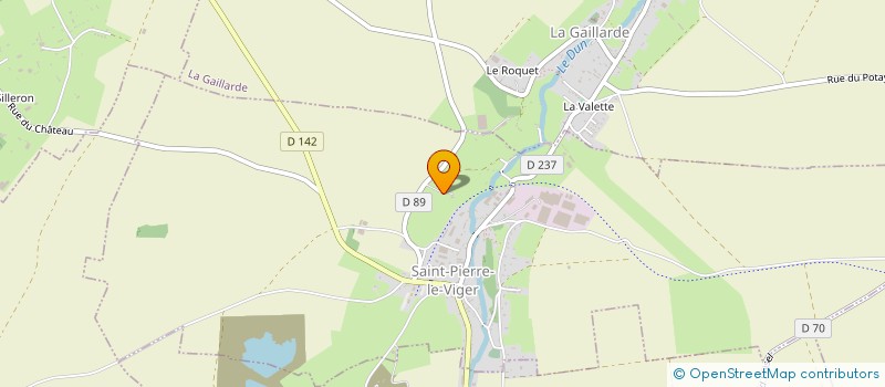 localisation de l'entreprise GFA DE BRICOTE  SAINT-PIERRE-LE-VIGER