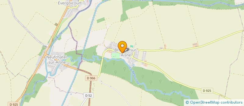 localisation de l'entreprise GFA DE BRIENNE SUR AISNE  BRIENNE-SUR-AISNE