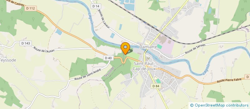 localisation de l'entreprise GFA DE BRIOLS  TEYSSODE