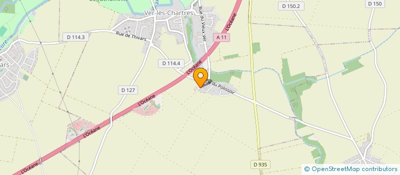 localisation de l'entreprise GFA DE BUTTEREAU à VER-LES-CHARTRES