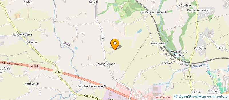 localisation de l'entreprise GFA DE BUZUEC  MELLAC