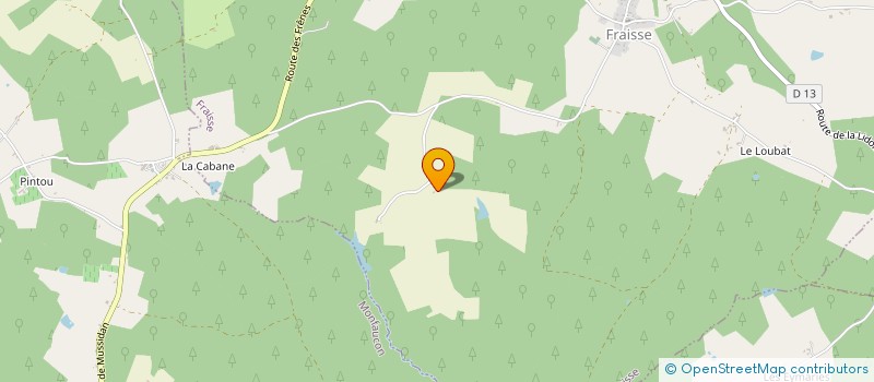 localisation de l'entreprise GFA DE CABANAS  FRAISSE