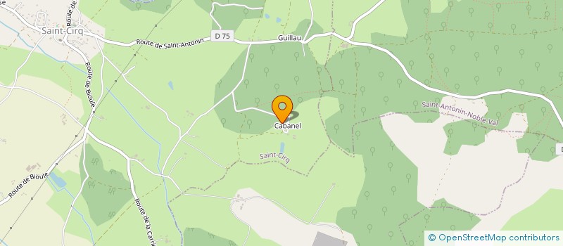 localisation de l'entreprise GFA DE CABANEL  SAINT-CIRQ