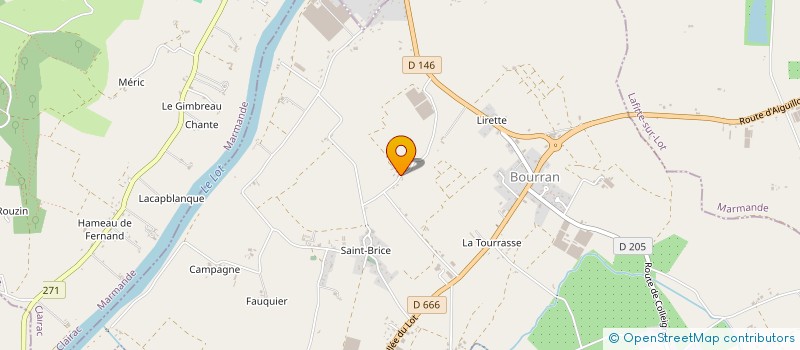 localisation de l'entreprise GFA DE CABANES  BOURRAN