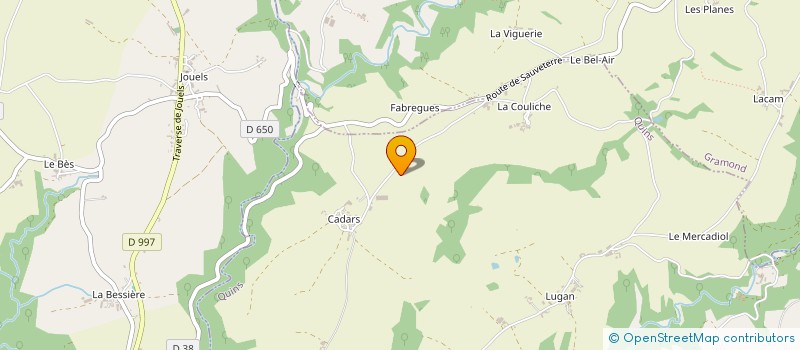 localisation de l'entreprise GFA DE CADARS  QUINS