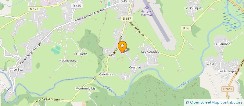 localisation de l'entreprise GFA DE CAILLAC à VEZAC