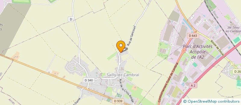 localisation de l'entreprise GFA DE CANTIMPRE  SAILLY-LEZ-CAMBRAI