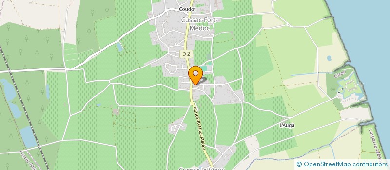 localisation de l'entreprise GFA DE CAPEYRON  CUSSAC-FORT-MEDOC