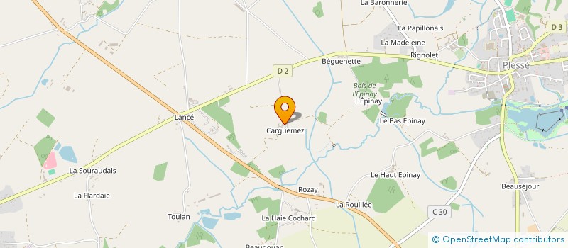 localisation de l'entreprise GFA DE CARGUEMETZ  PLESSE