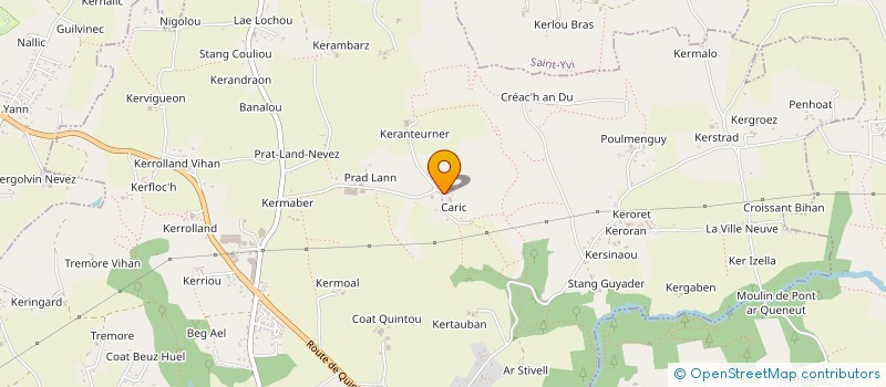 localisation de l'entreprise GFA DE CARIC  LA FORET-FOUESNANT