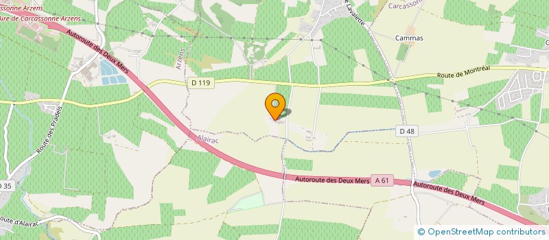 localisation de l'entreprise GFA DE CASTELLES  CAUX-ET-SAUZENS