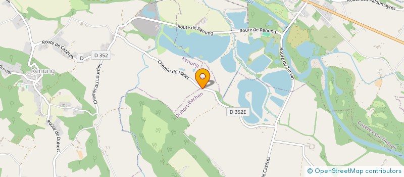 localisation de l'entreprise GFA DE CASTETS  DUHORT-BACHEN