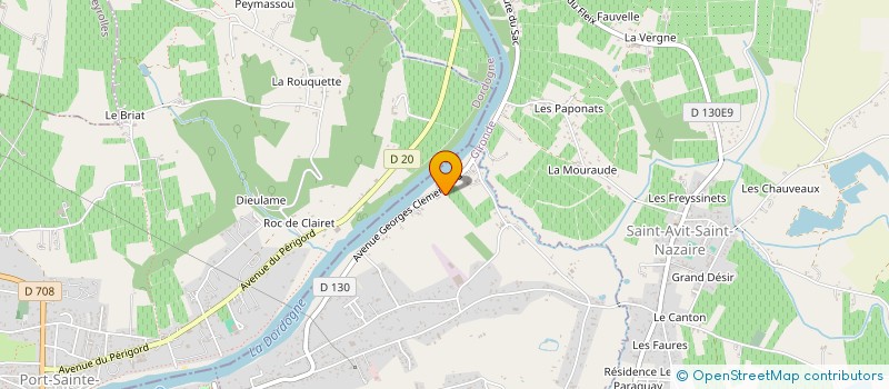 localisation de l'entreprise GFA DE CAVILLE  PINEUILH